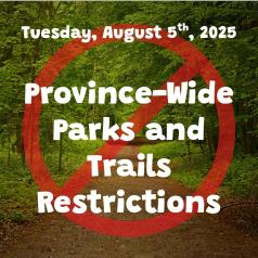 Province-wide Parks & Trails Restrictions