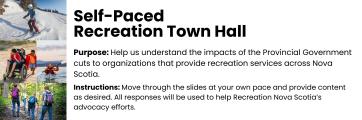 Self-Paced Recreation Town Hall